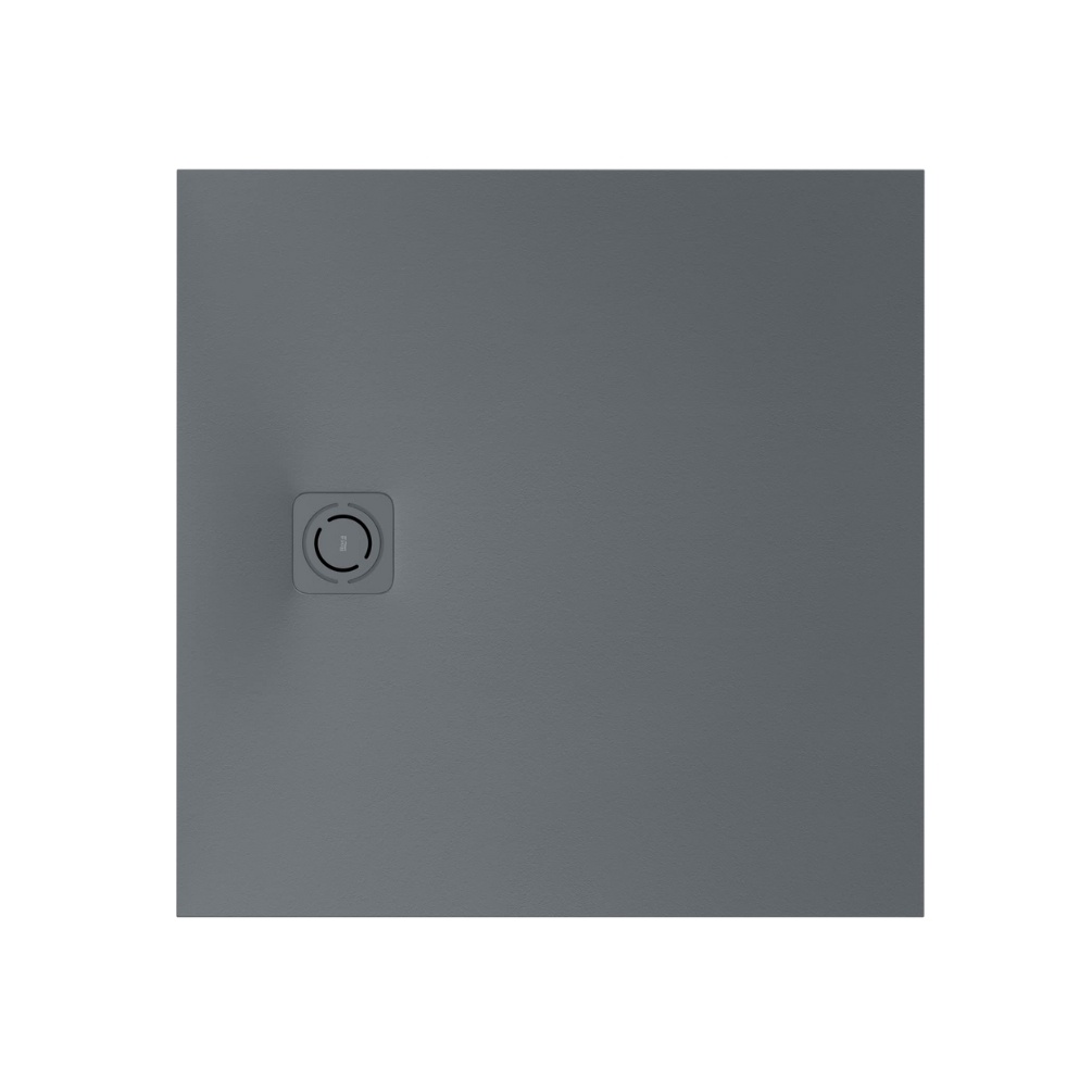 Cut out image of the Roca Terran-N Stonex 800mm Slate Square Shower Tray